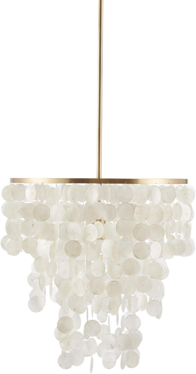 Isla Layered Capiz Seashell Chandelier