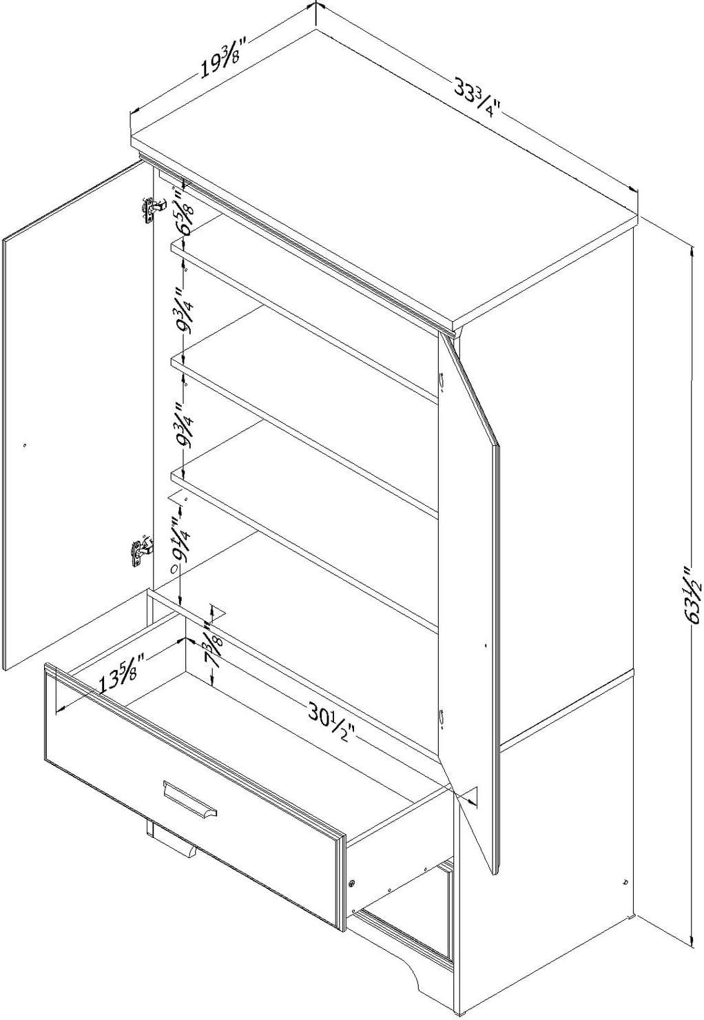 South Shore Versa Armoire