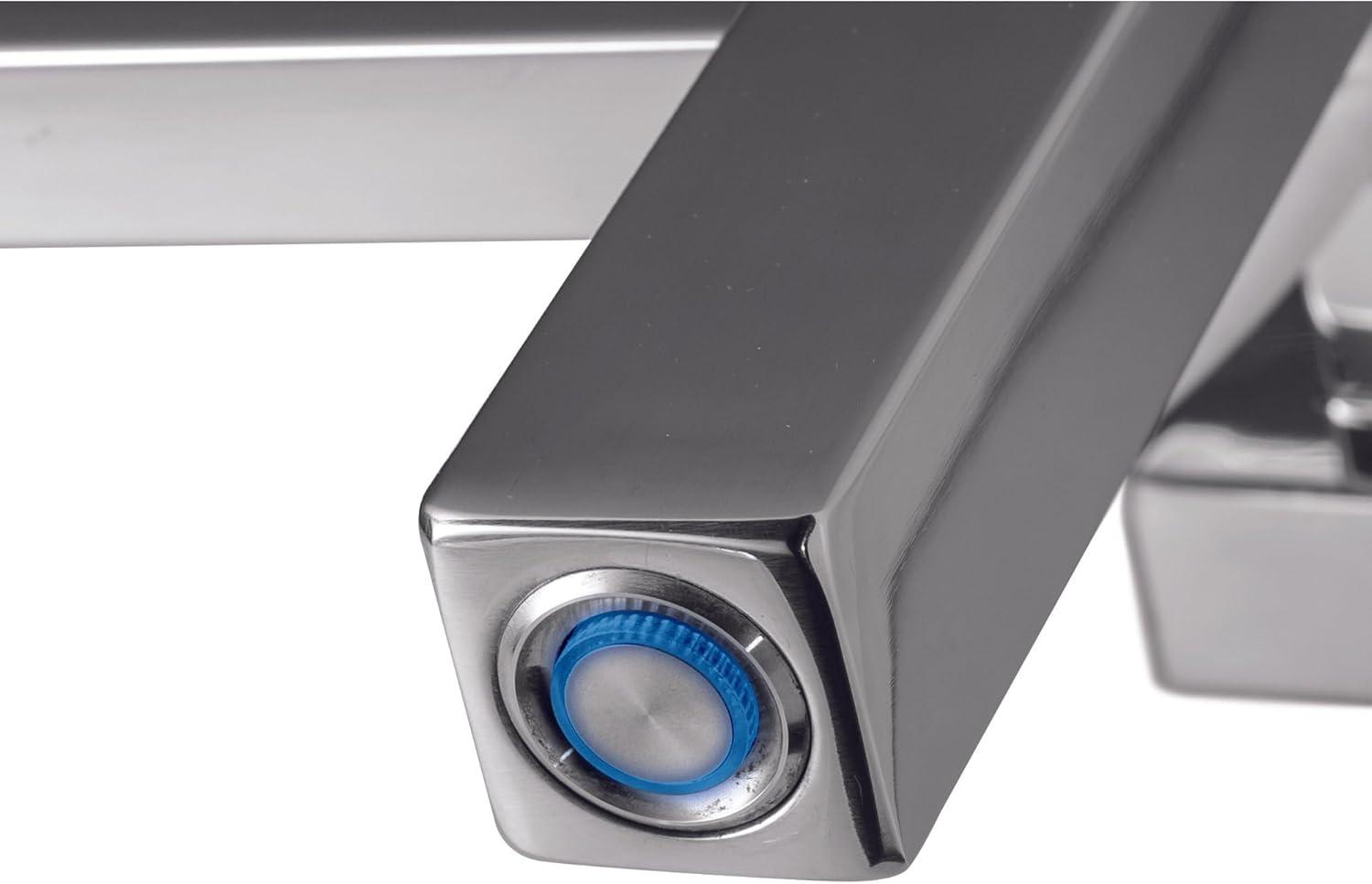 WarmlyYours TW-MT-10PS-HP Metropolitan Electric Wall-mounted Towel Warmer, Polished, 10 Bars, Dual Connection