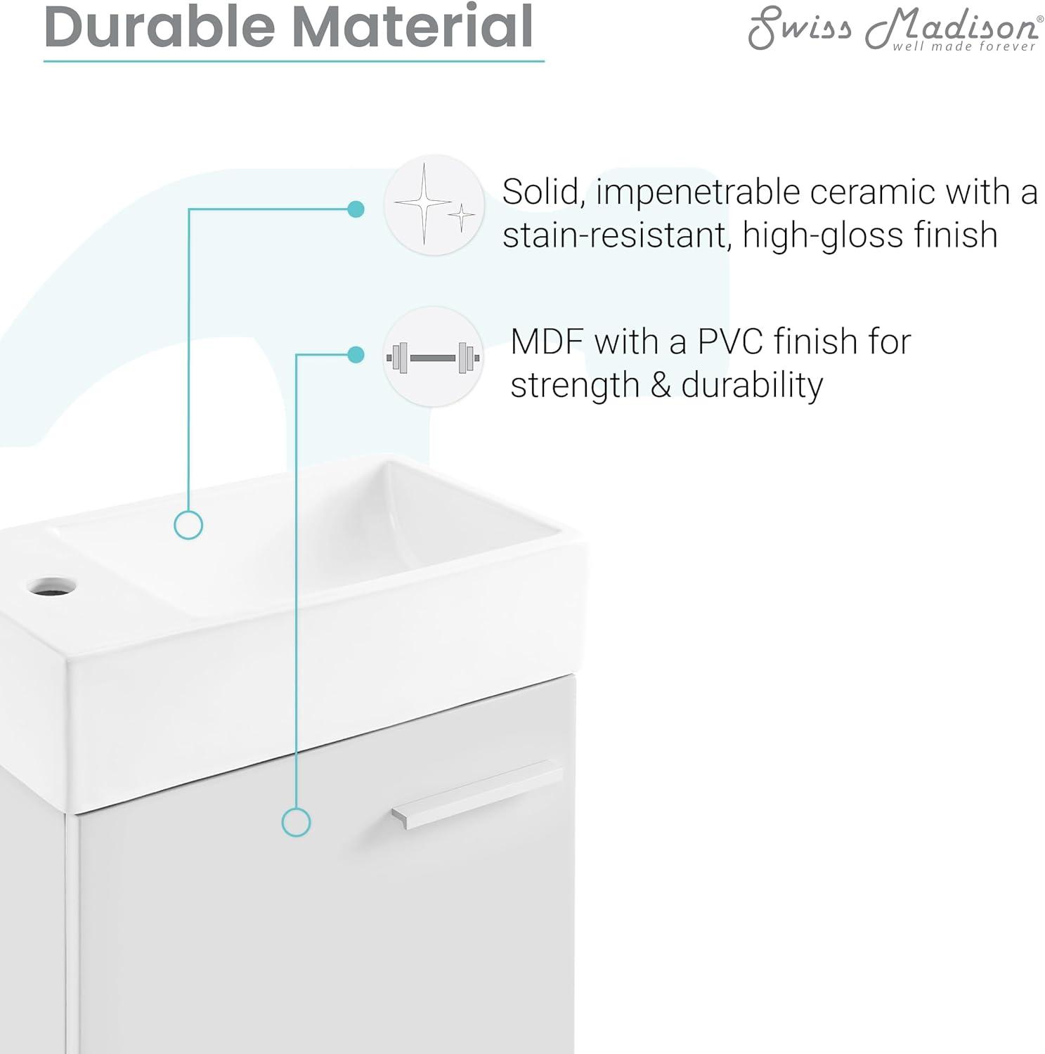Colmer 18" Wall-Mounted Bathroom Vanity