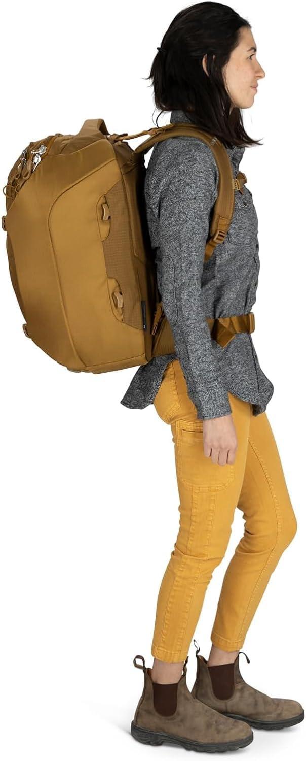 Brindle Brown Nylon 46L Travel Backpack with AirScape Panel