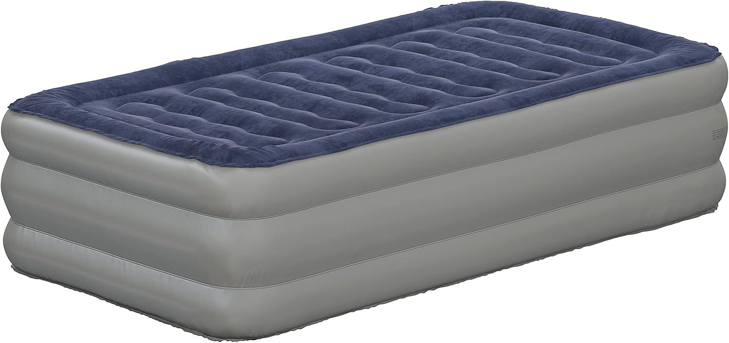 Flash Furniture 18 inch Air Mattress with ETL Certified Internal Electric Pump and Carrying Case - Twin