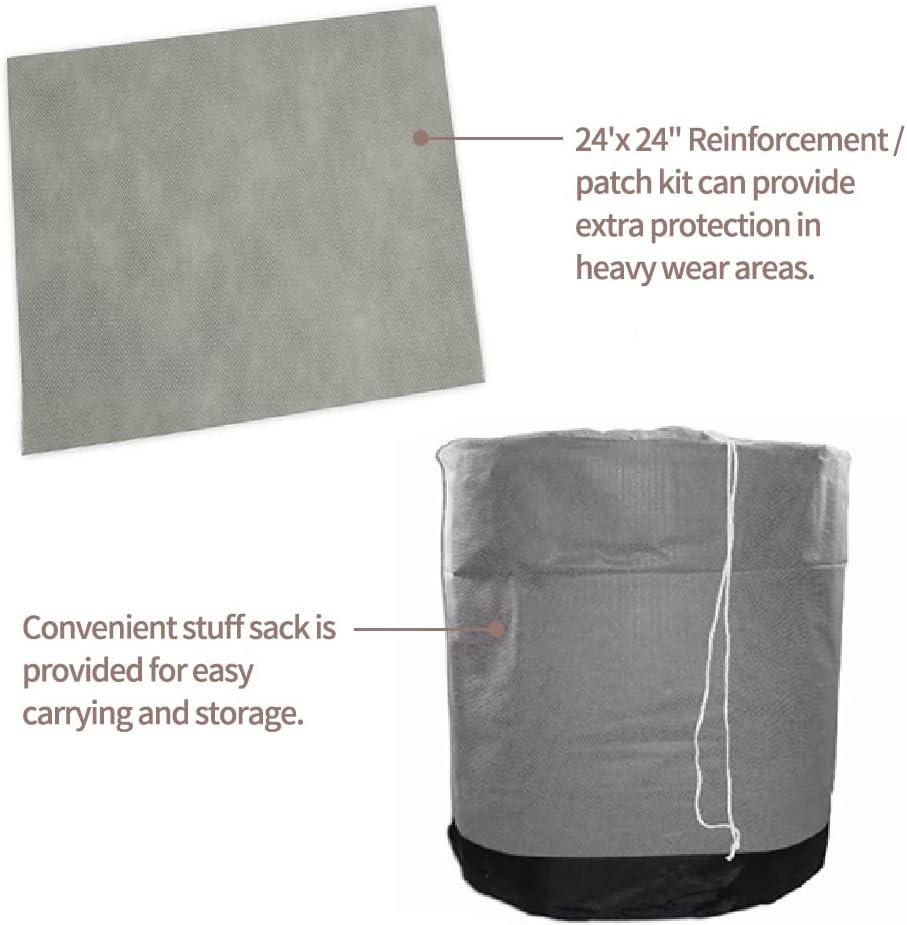 Seamander Travel Trailer RV Cover, fit sizes from 14' to 35', 3 layers Top panel, extra straps for windproof