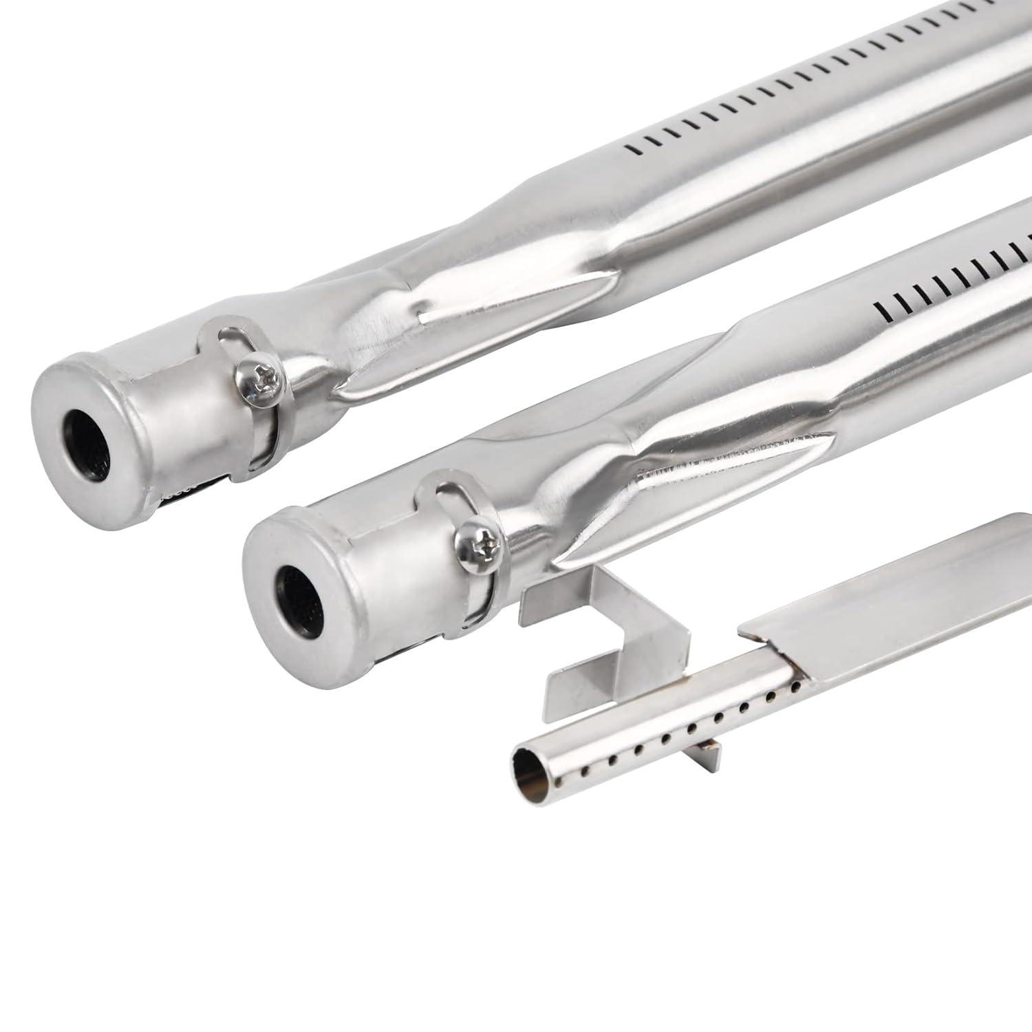 Uniflasy 69785 18 Inch Grill Burner for Weber Spirit I & II 200 Series Spirit E-210 E-220 Spirit S-210, S-220 Gas Grills with Up Front Control Tube Pipe 304 Stainless Steel