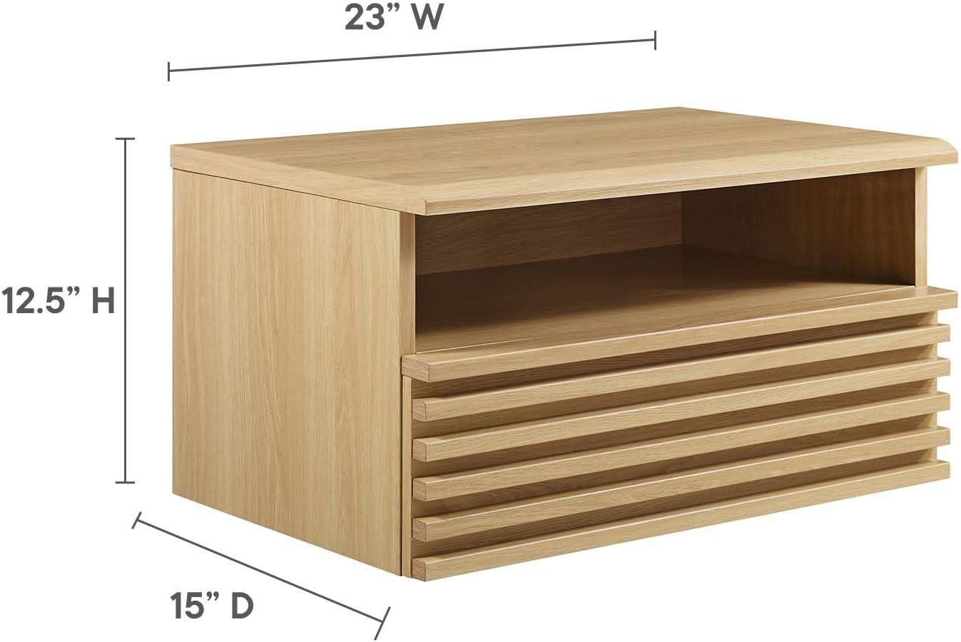 Modway Render Wall-Mount Nightstand