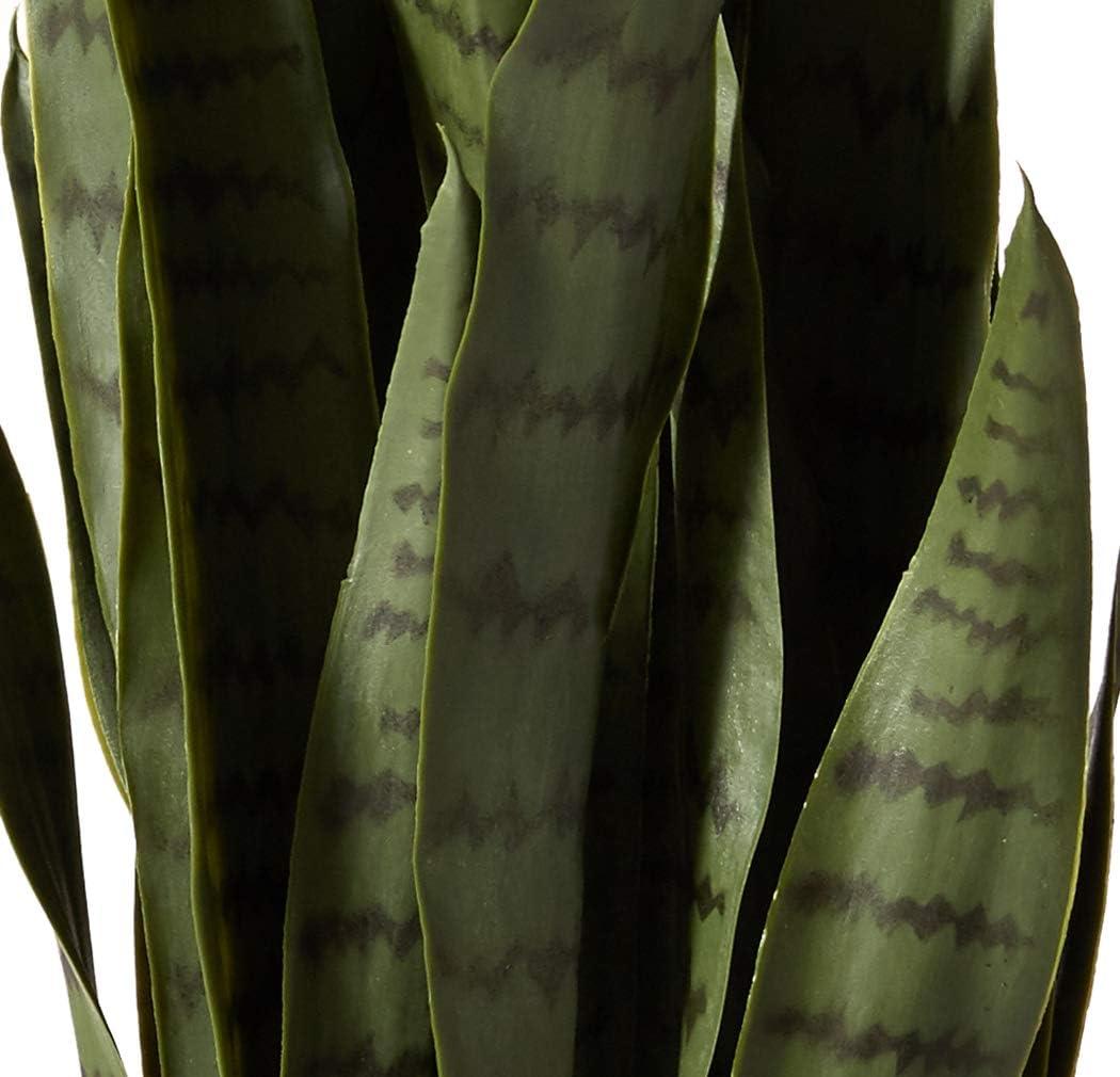 Nearly Natural 35" Sansevieria Artificial Plant in Plastic Planter, Green