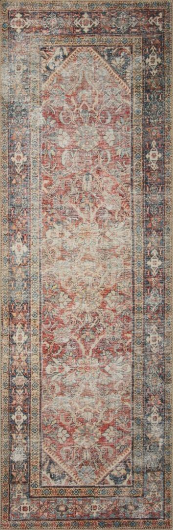 Amber Lewis x Loloi Georgie Red / Navy Area Rug