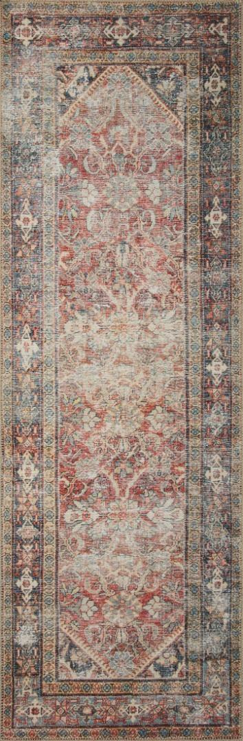 Amber Lewis x Loloi Amber Lewis x Loloi Georgie Red / Navy Area Rug