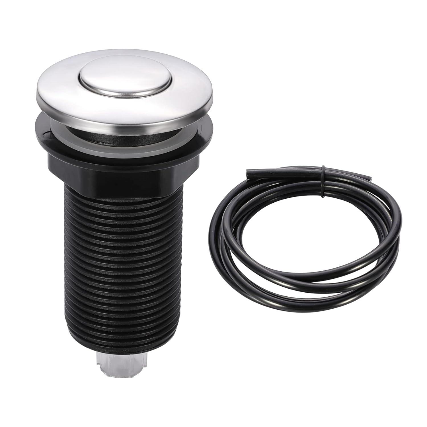 Kraus KRAUS Garbage Disposal Air Switch Kit with Push Button, AC Adapter, Power Cord, and Air Tube Included