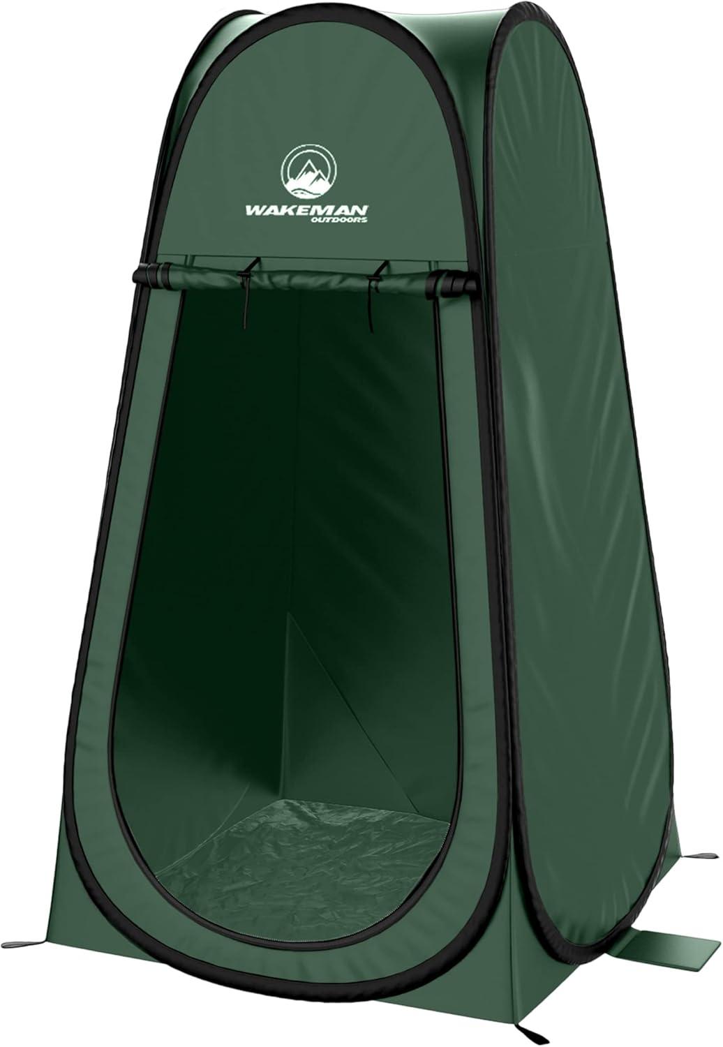 Green Pop-Up Privacy Tent with Aluminum Poles