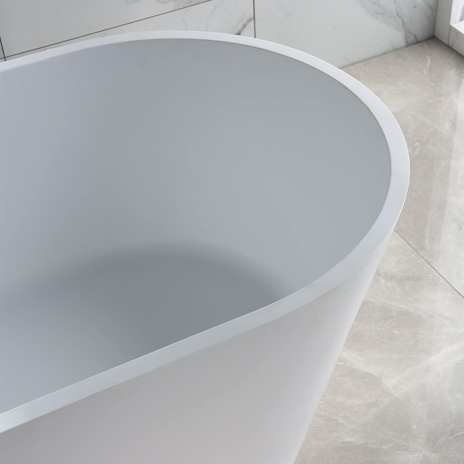 60'' x 30'' Freestanding Stone Bathtub