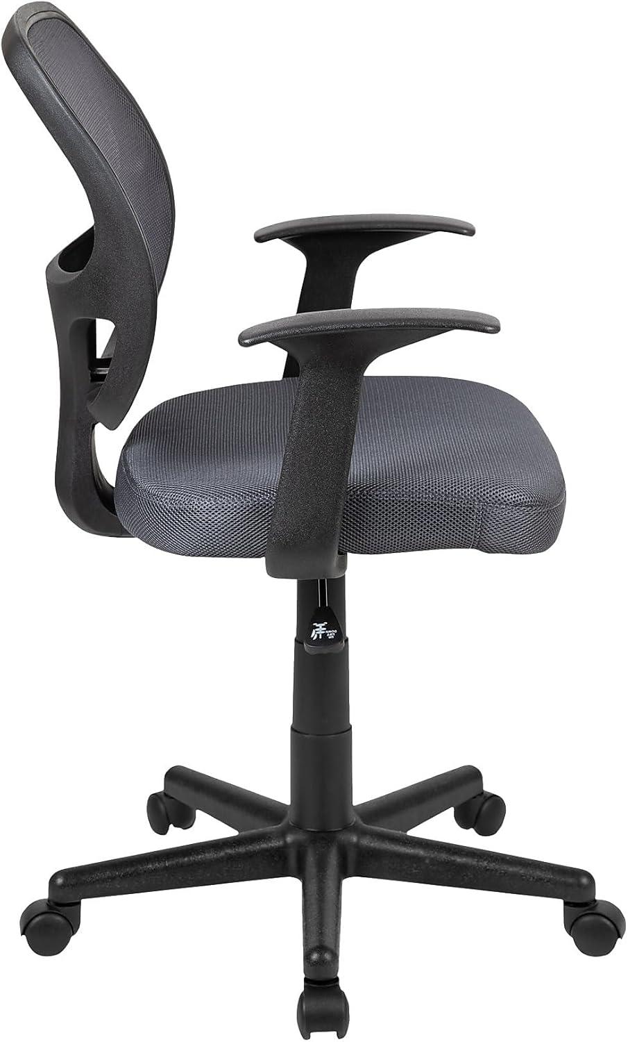 Flash Furniture Mid-Back Mesh Swivel Ergonomic Task Office Chair - Arms