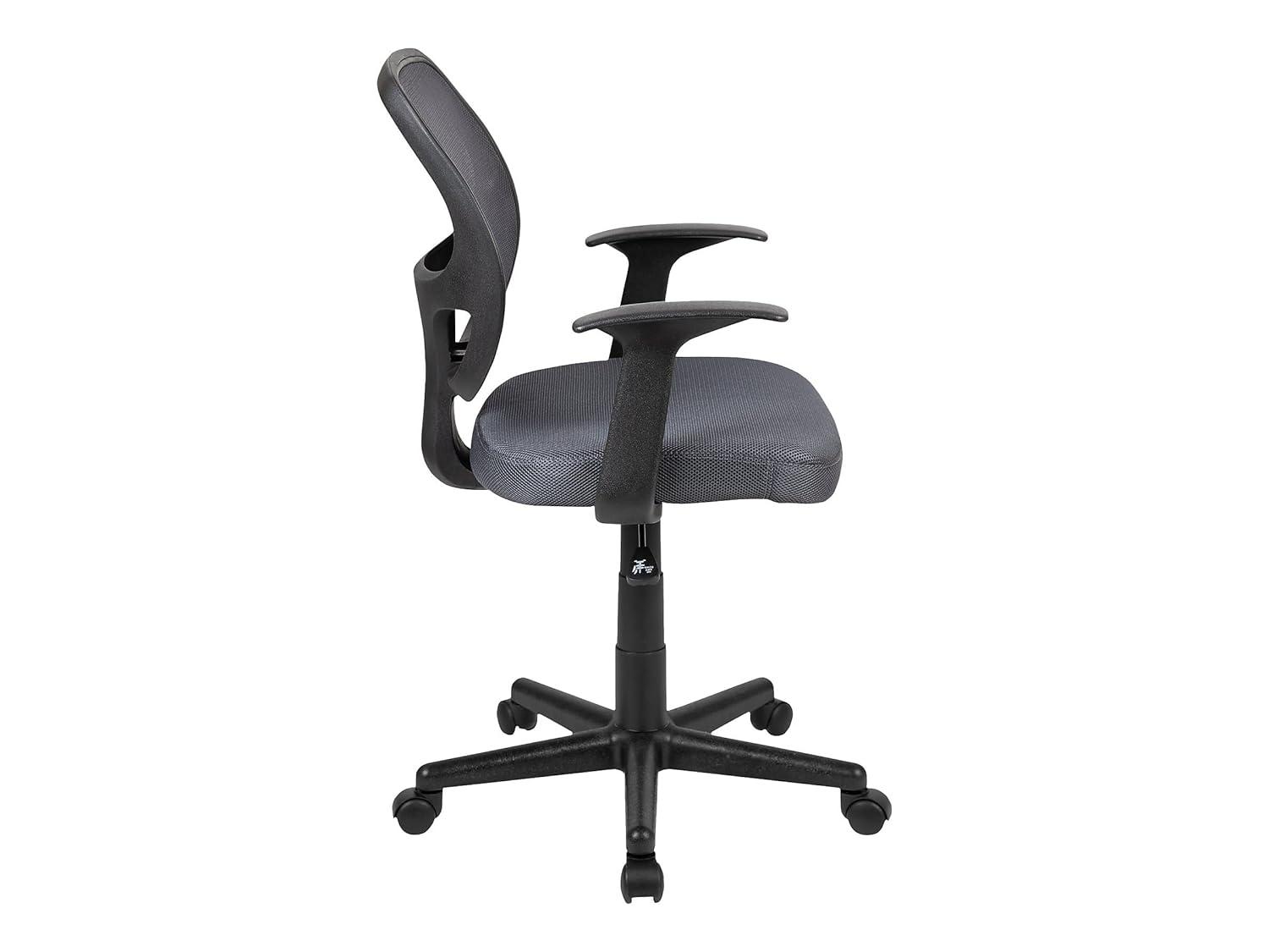 Flash Furniture Mid-Back Mesh Swivel Ergonomic Task Office Chair - Arms