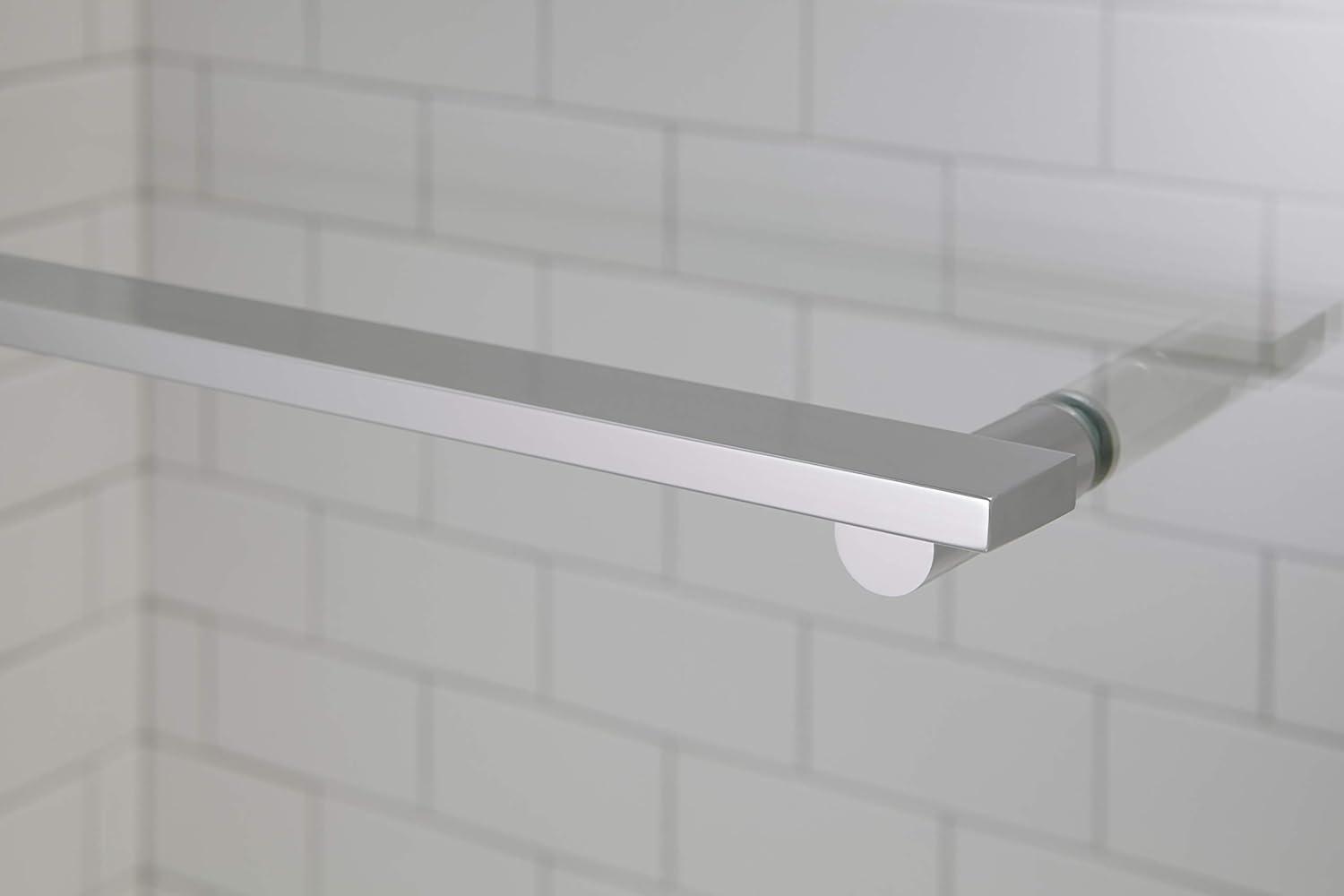 Revel 59.63'' x 55.5'' Double Sliding Bath Door with CleanCoat® Technology