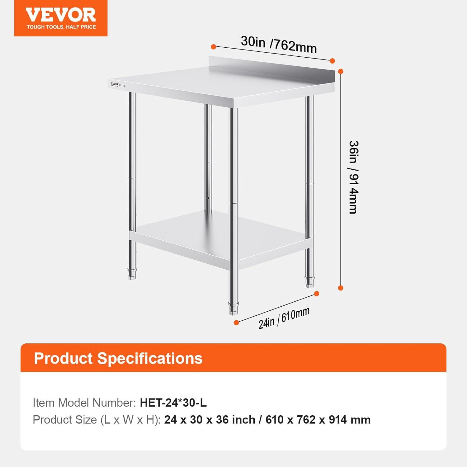 VEVOR Metal Kitchen Cart