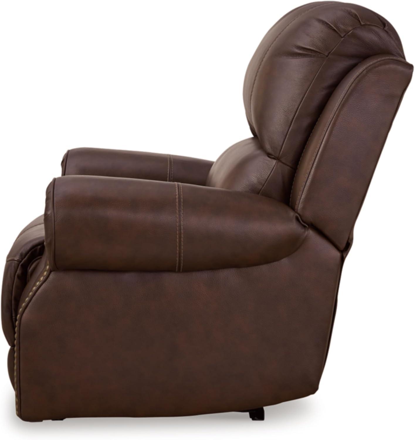 Ashley Furniture Freyeburg Walnut Power Recliner