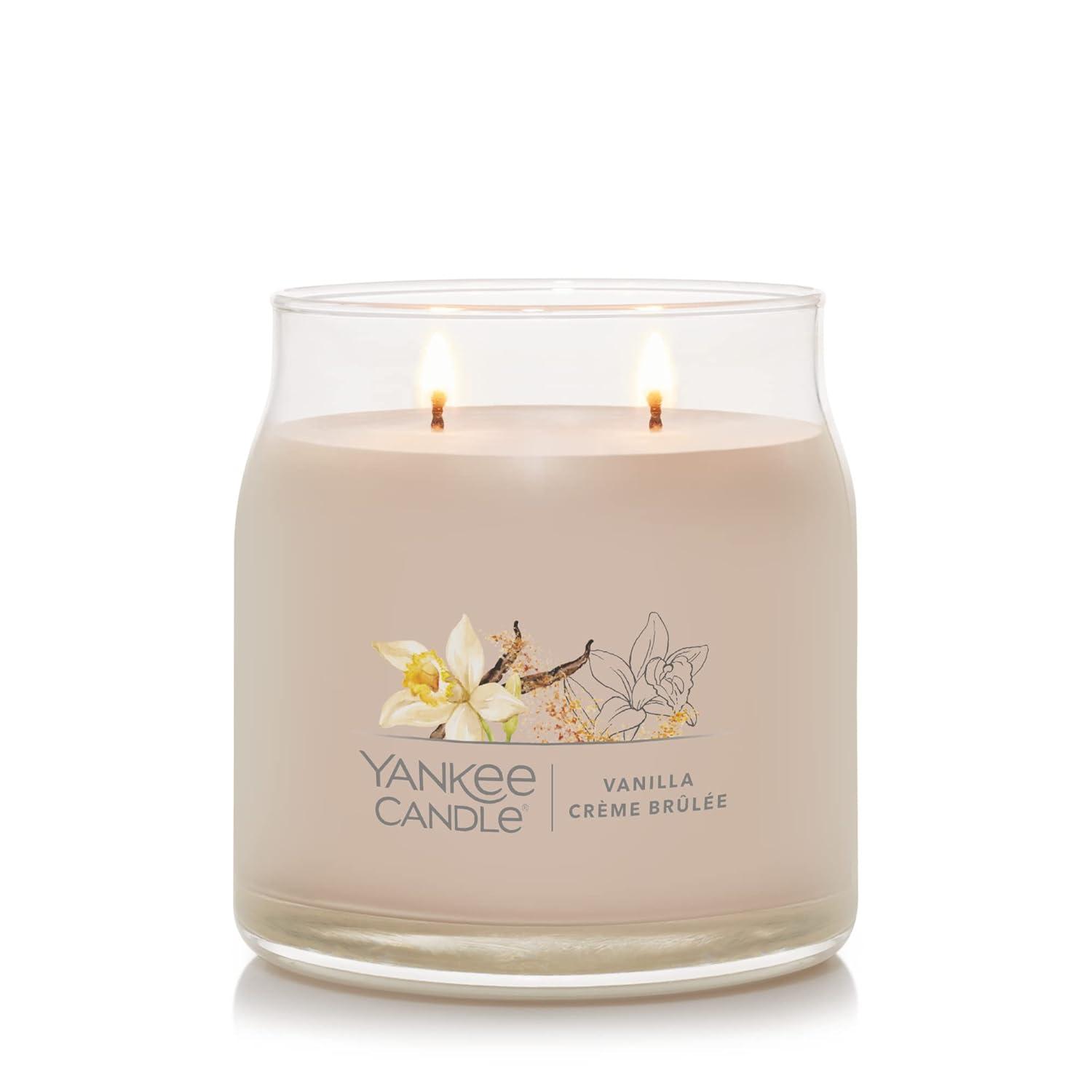 YANKEE CANDLE Signature Vanilla Crème Brulée Scented Candle