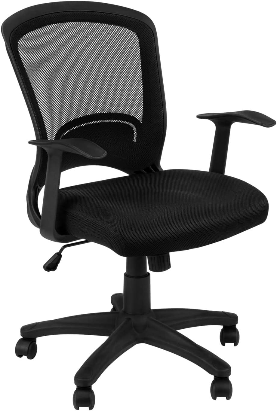 Monarch Specialties Office Chair, Swivel, Ergonomic, Armrests, Computer Desk, Work, Black Mesh