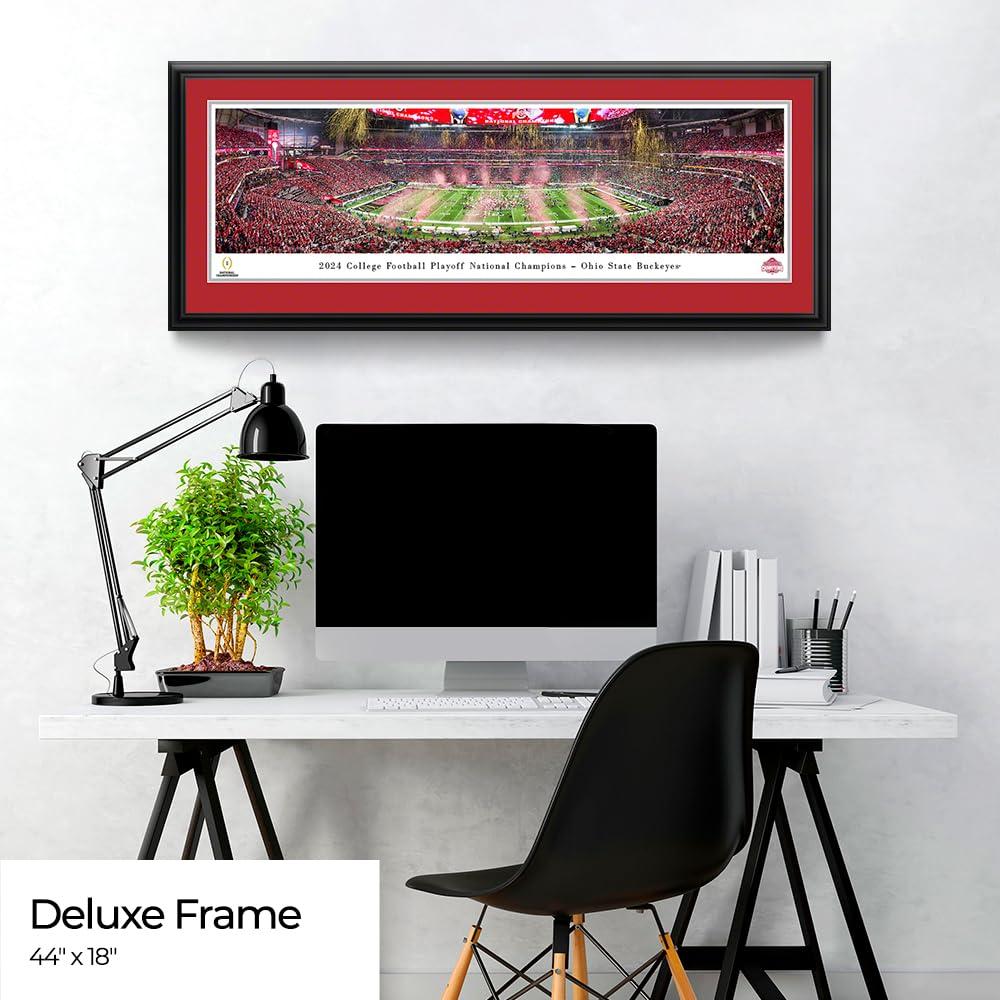 Ohio State Buckeyes Panoramic Red Framed Sports Poster