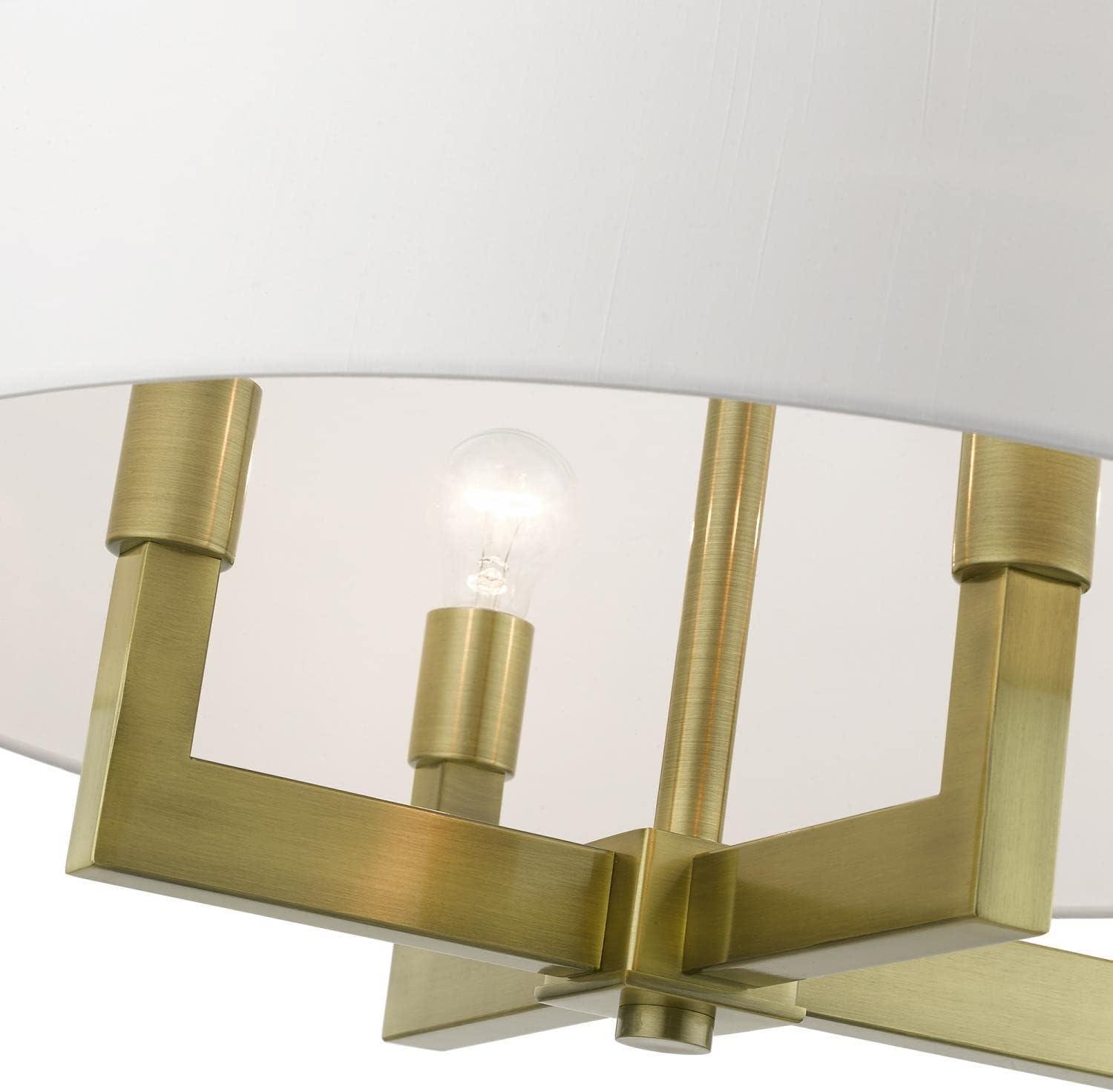 Livex Lighting Cresthaven 4 - Light Chandelier in  Antique Brass