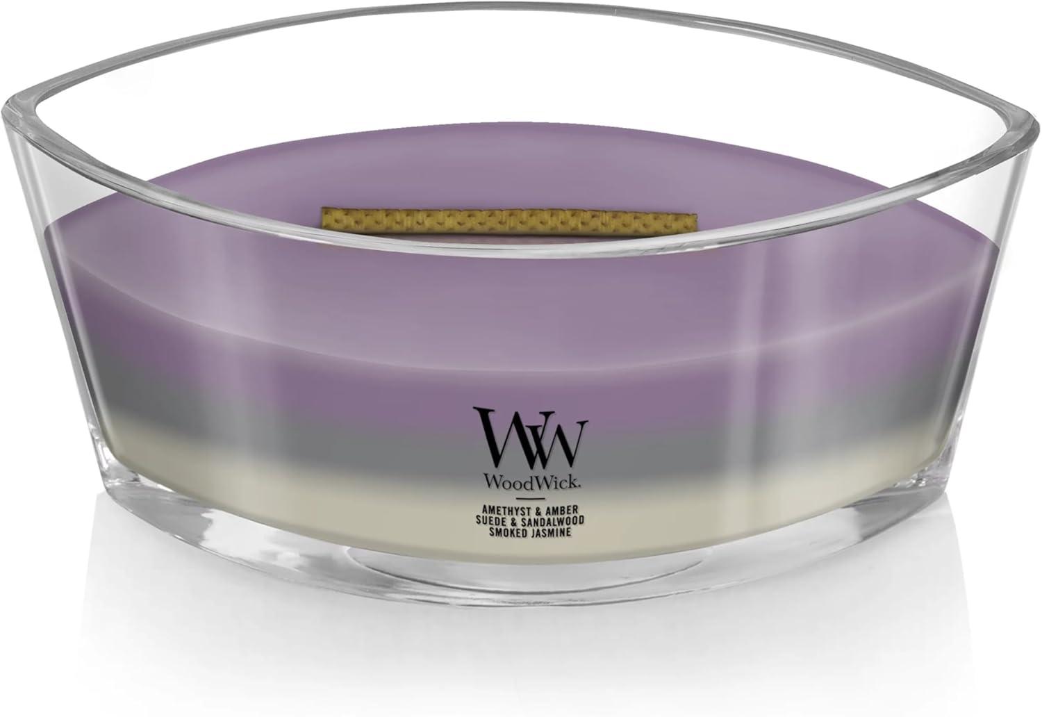 WoodWick Ellipse Trilogy Scented Candle, Amethyst Sky, 16 oz