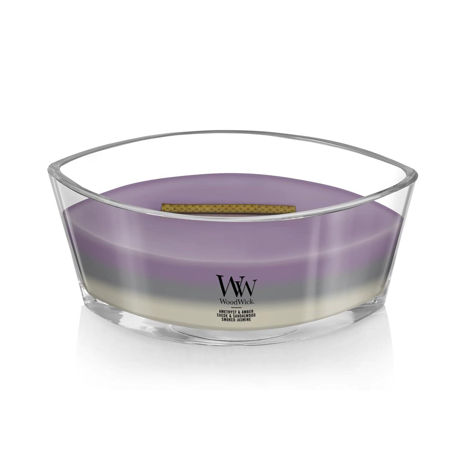 WoodWick Ellipse Trilogy Scented Candle, Amethyst Sky, 16 oz