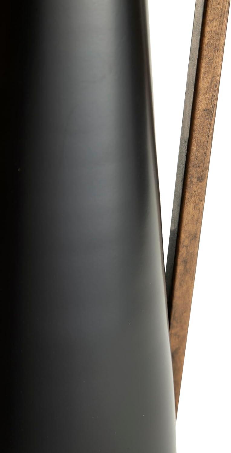 Signature Design by Ashley Contemporary Pouderbell Vase  Black/Gold Finish