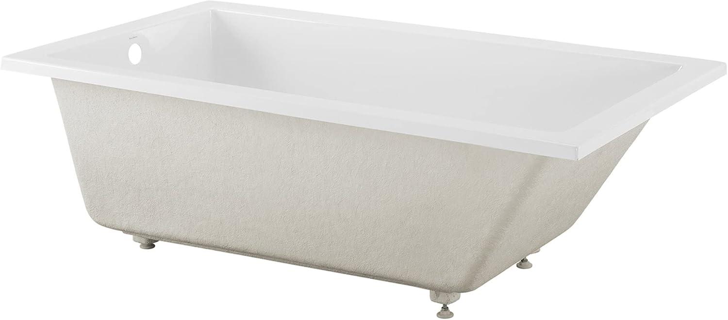 Voltaire 66" x 36" Reversible Drain Drop-In Bathtub