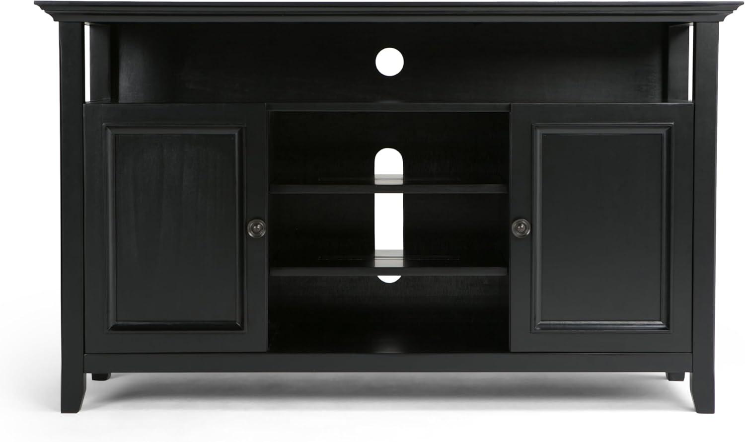 Simpli Home Amherst 54" TV Stand in Black