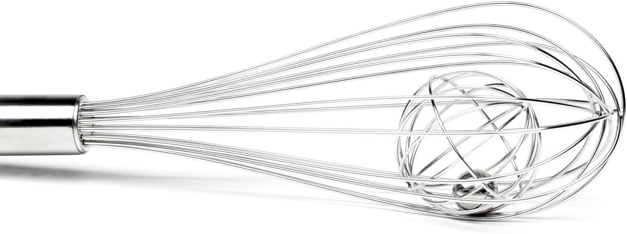 Stainless Steel Basket Cage Whisk with Ball, 12.5 inches