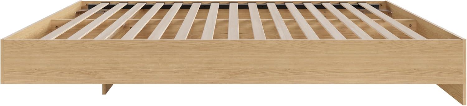 Nexera Full Size Platform Wood Bed Frame, Natural Maple