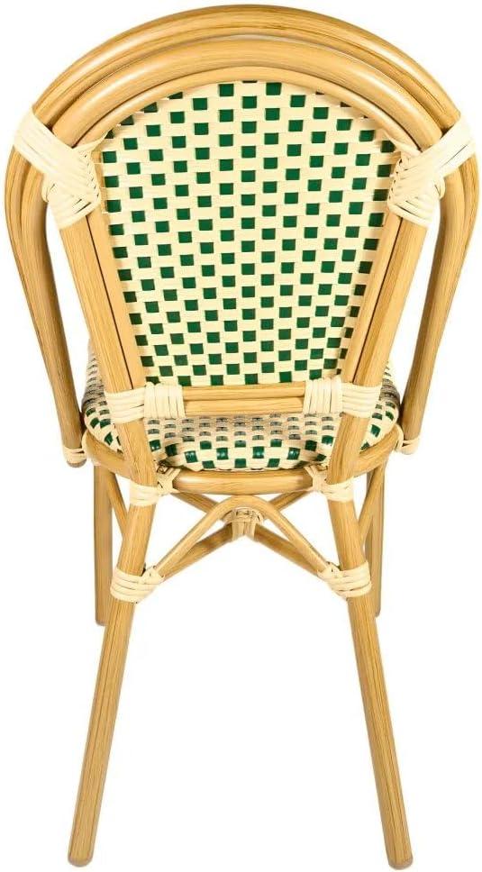 Chivari Armless French Patio Dining Chivari Chair, 2 Chair Bundle by Chivari (Set of 2)