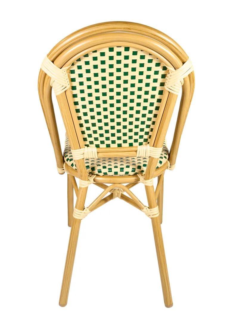 Chivari Armless French Patio Dining Chivari Chair, 2 Chair Bundle by Chivari (Set of 2)