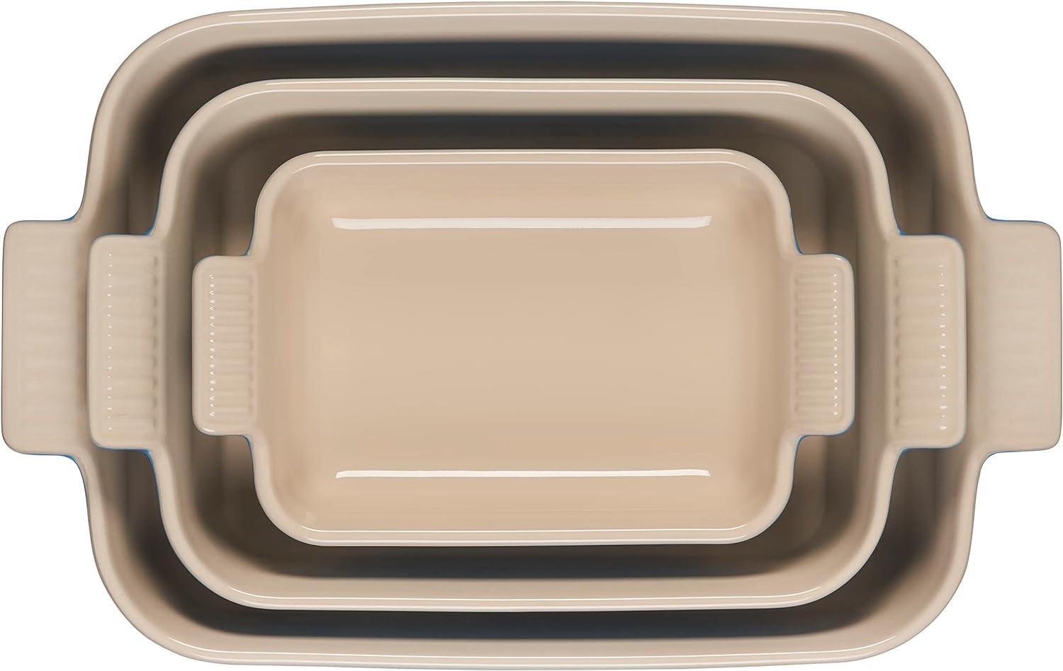 Marseille Blue Stoneware Rectangular Baking Dish Set