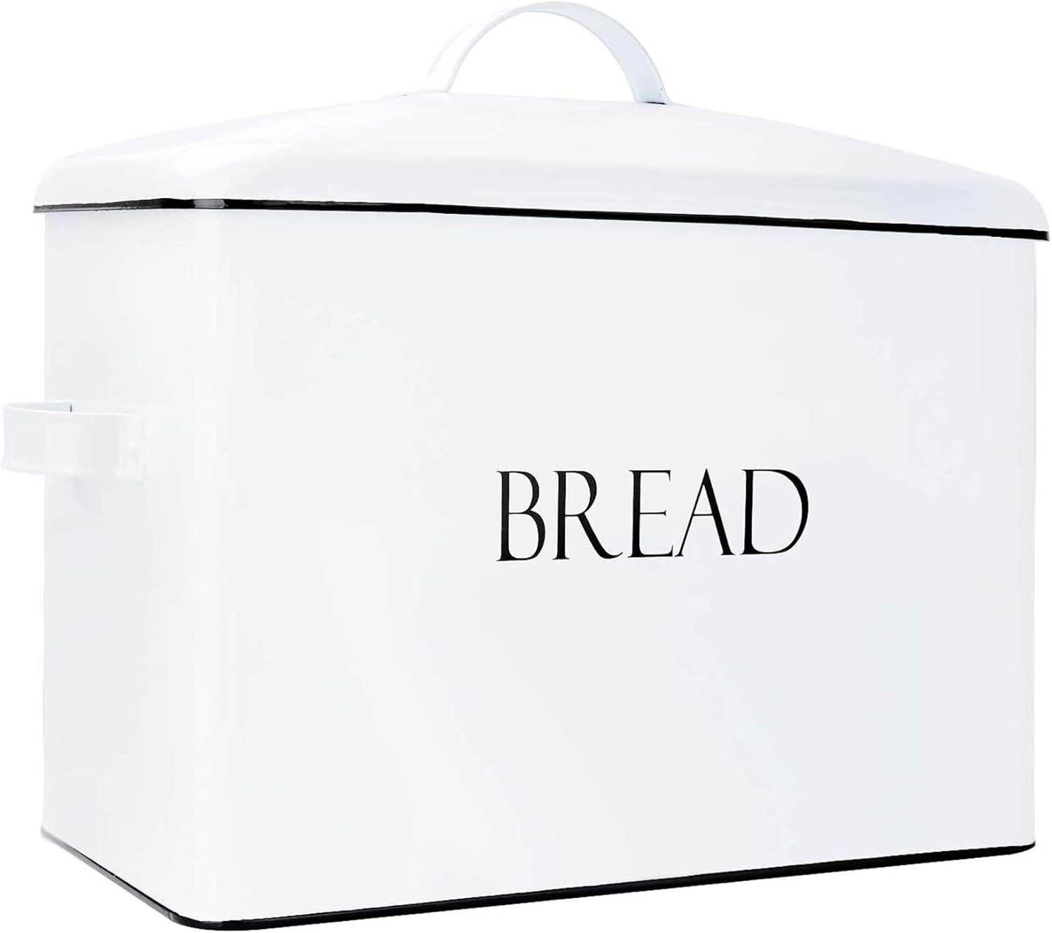 Metal Bread Box Bread Bin For Kitchen Countertop