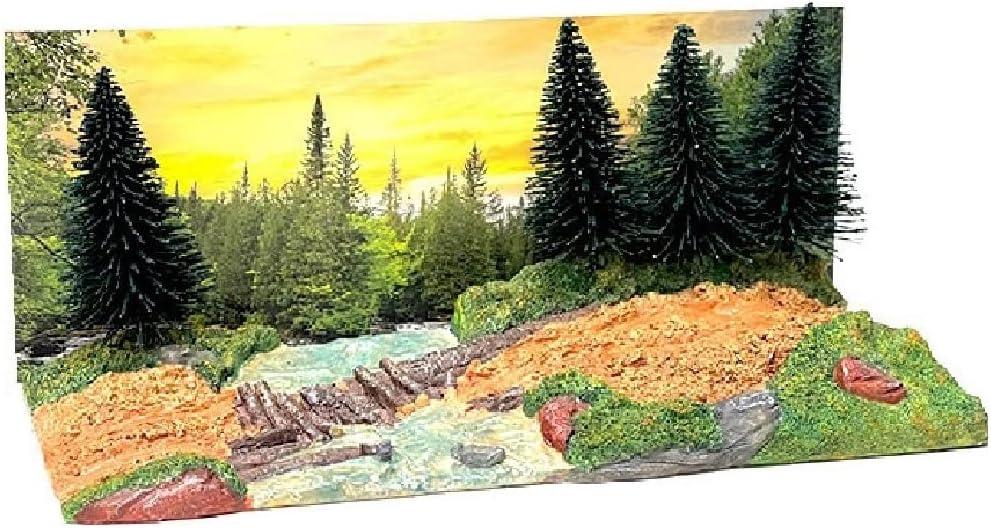 "Overland Off-Road" Diorama with Forest Background for 1/64 Scale Models by American Diorama