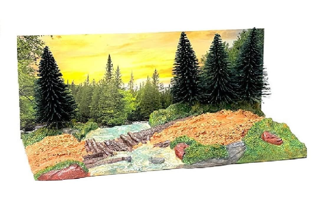 "Overland Off-Road" Diorama with Forest Background for 1/64 Scale Models by American Diorama