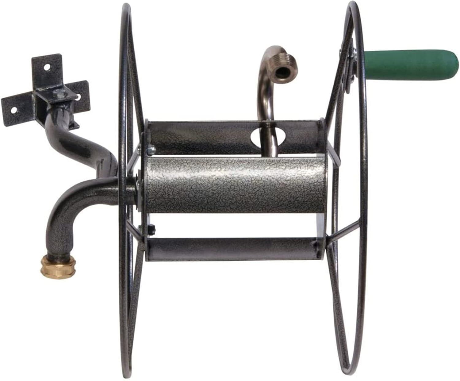 Yard Butler Yard Butler Mighty Reel Steel Wall Mounted Swivel Hose Reel - 75'
