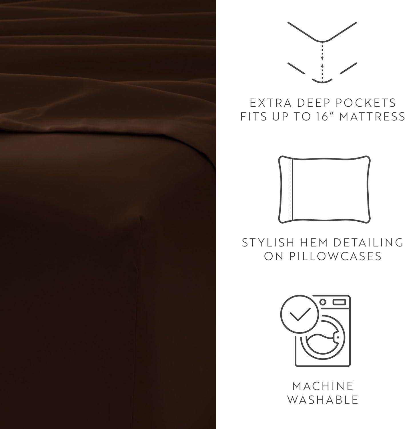 Simply Soft 6-Piece Wrinkle Free Microfiber Sheet Set with 16" Deep Pockets!