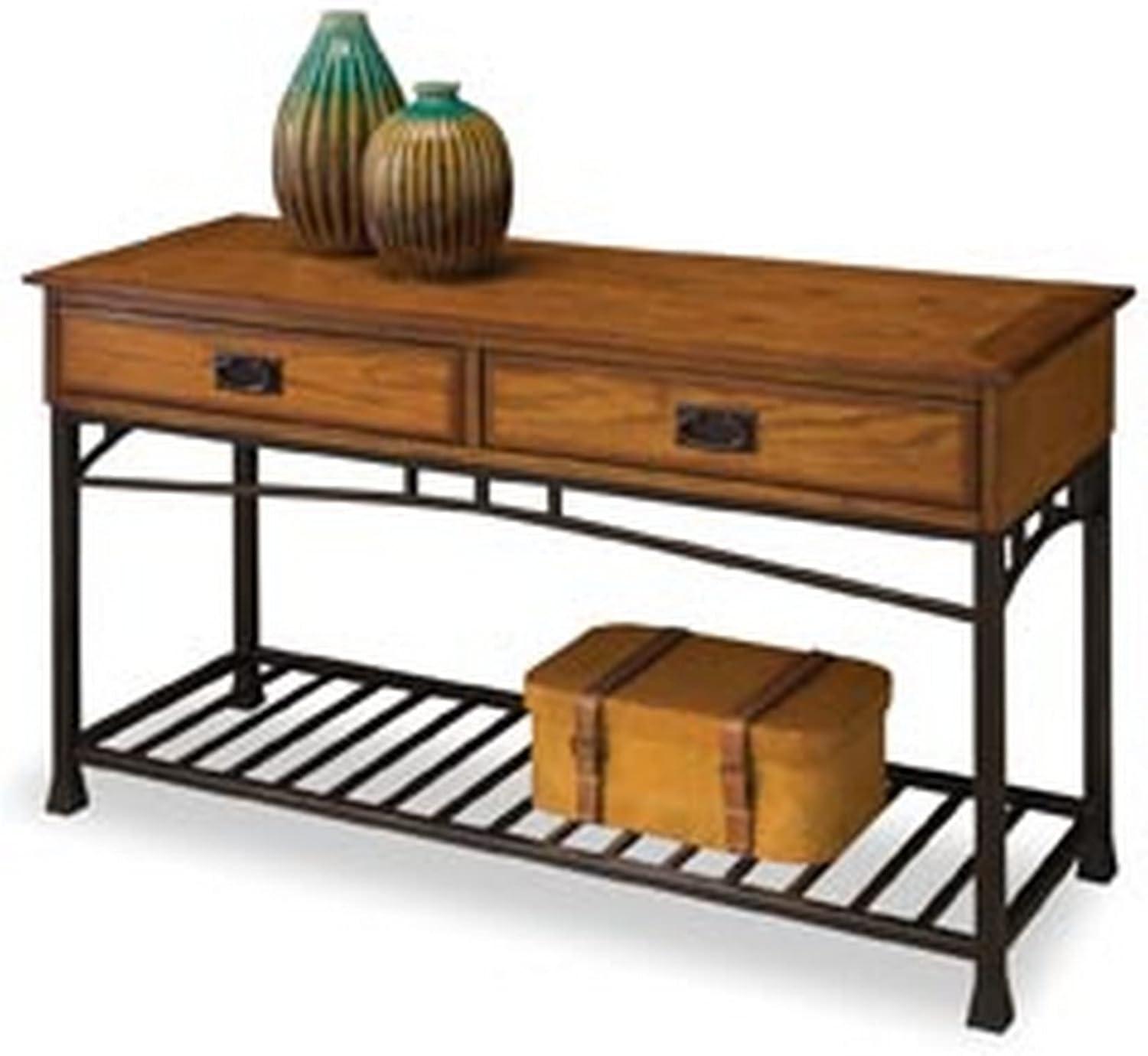 Modern Craftsman Console Table Brown - Homestyles