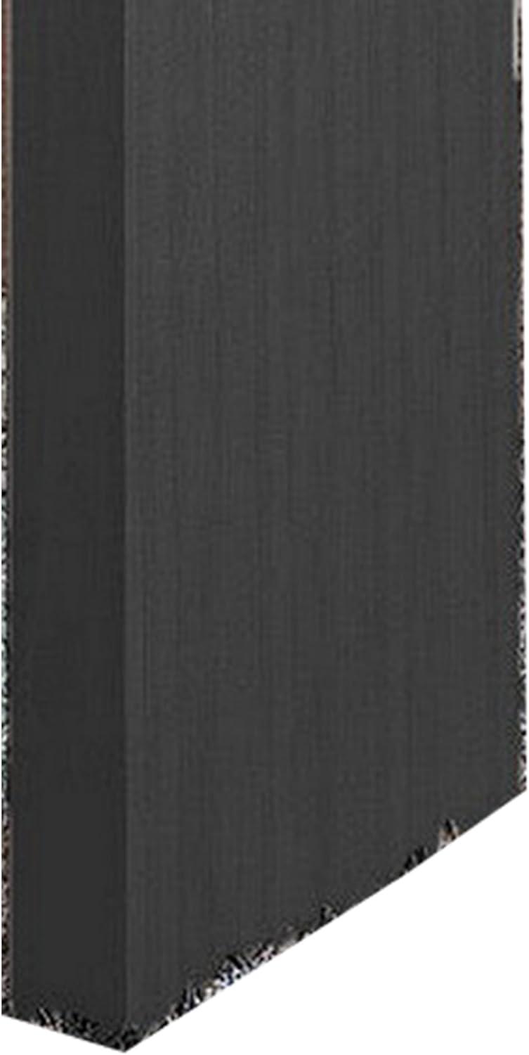 Benjara Loen 60 Inch Long Bar Height Table, Rectangular Panel Base Brown Oak Veneer