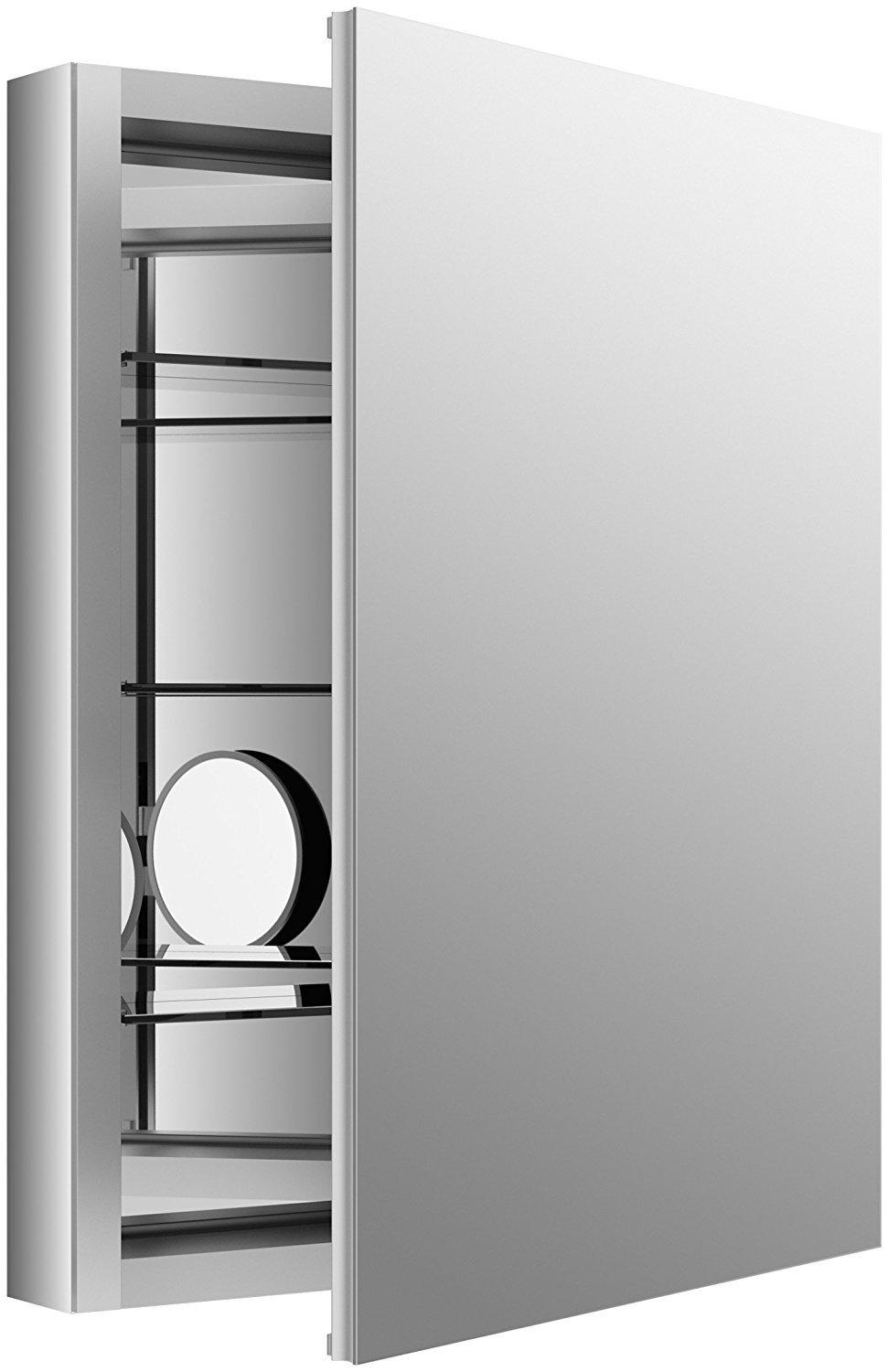 Verdera® Recessed or Surface Mount Medicine Cabinet with 3 Adjustable Shelves