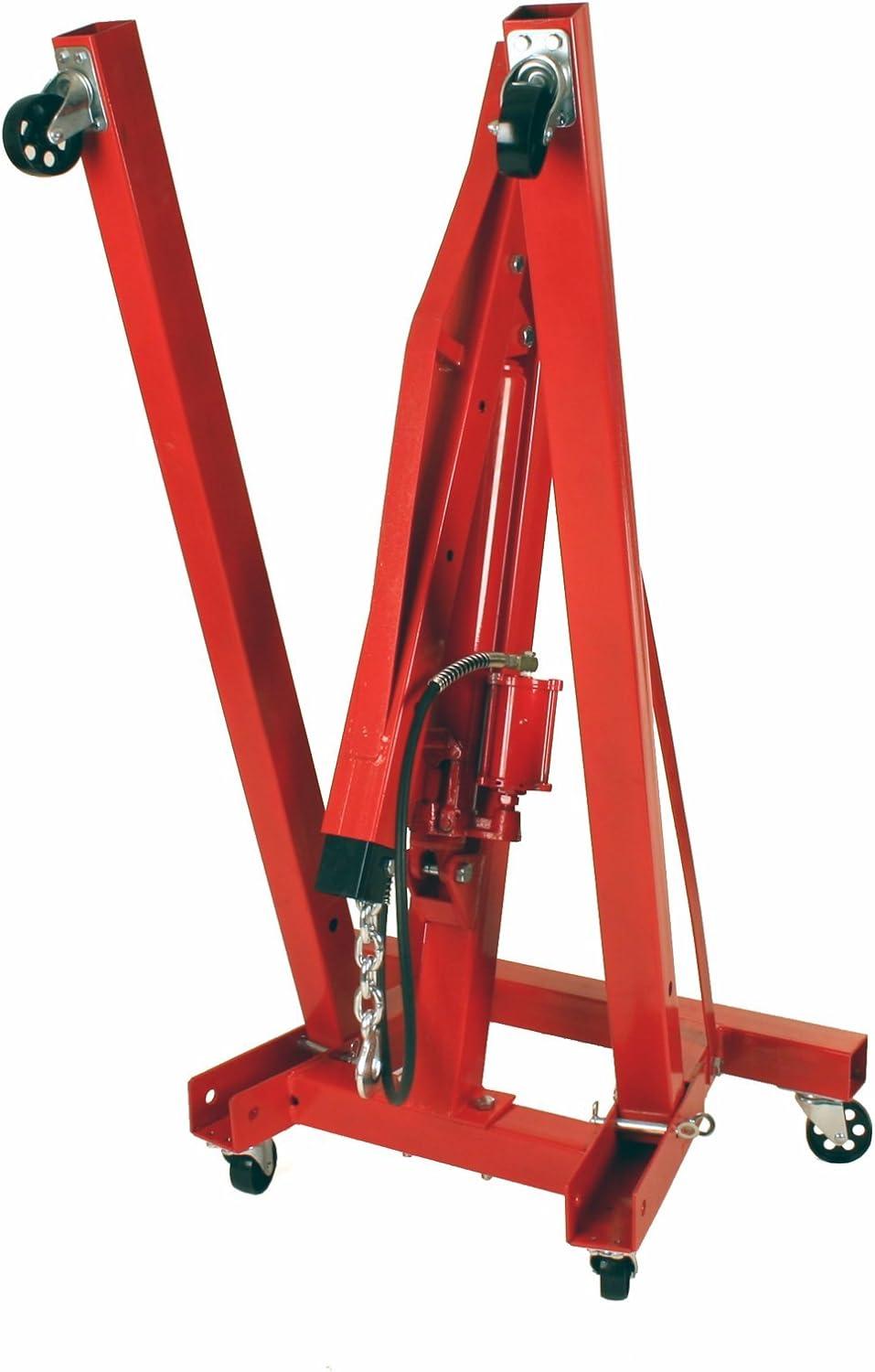 Dragway Tools 2 Ton Folding Air Hydraulic Engine Hoist Cherry Picker Shop Crane