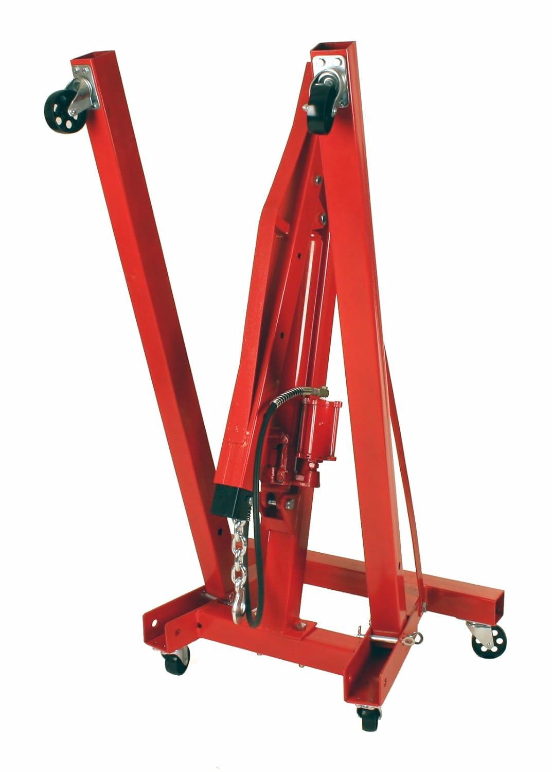 Dragway Tools 2 Ton Folding Air Hydraulic Engine Hoist Cherry Picker Shop Crane
