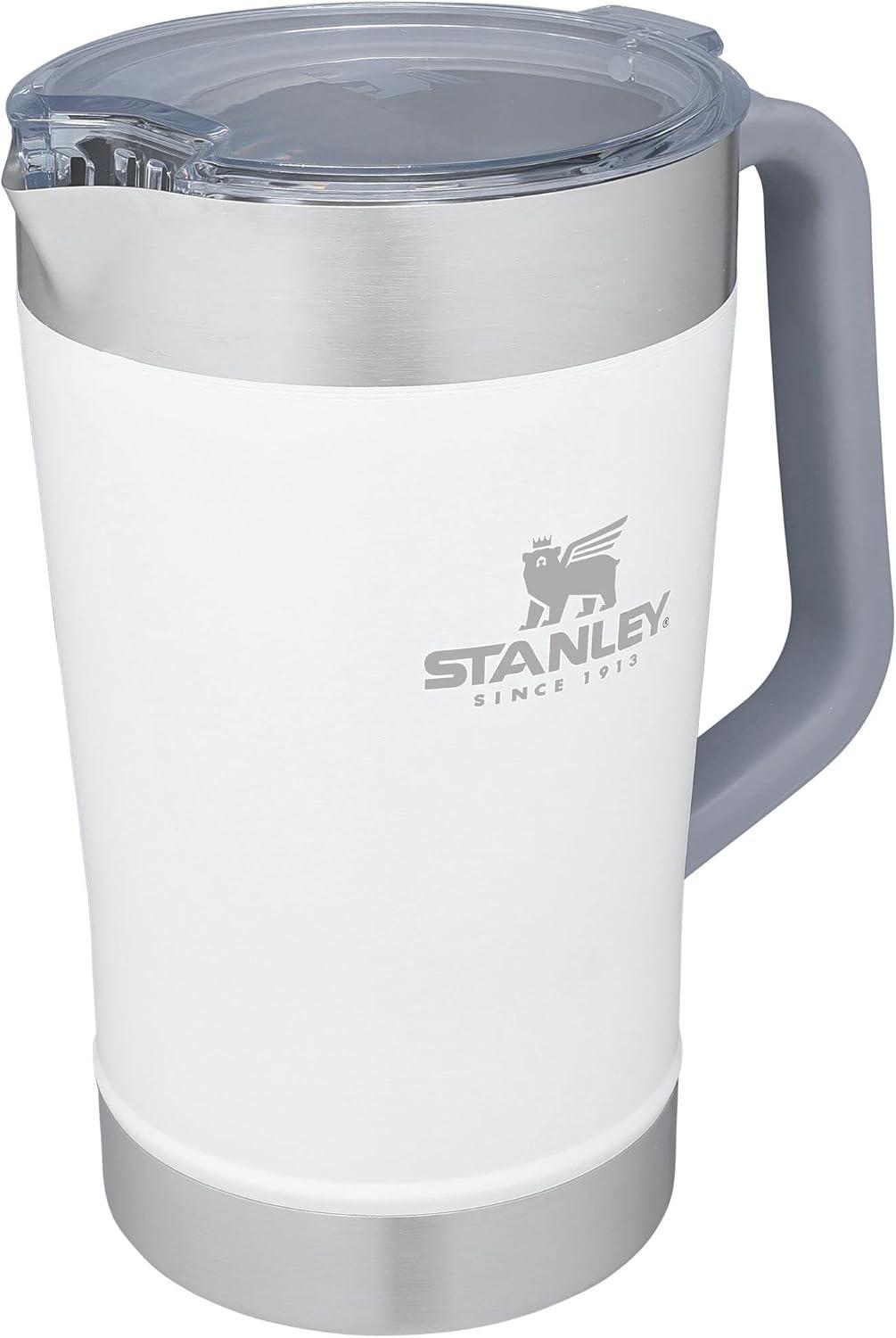 Stanley 64 oz Stainless Steel Stay-Chill Pitcher Polar: Dishwasher-Safe Beverage Server for Hot & Cold Drinks