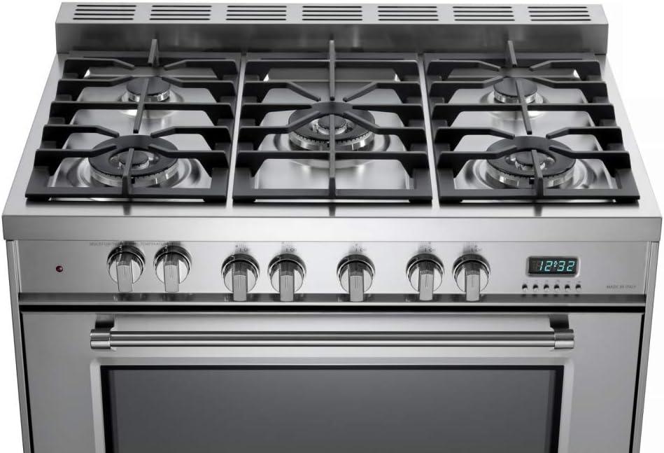 VERONA VPFSGE365SS Stainless Steel 36" Dual Fuel Single Oven Range - Prestige Series