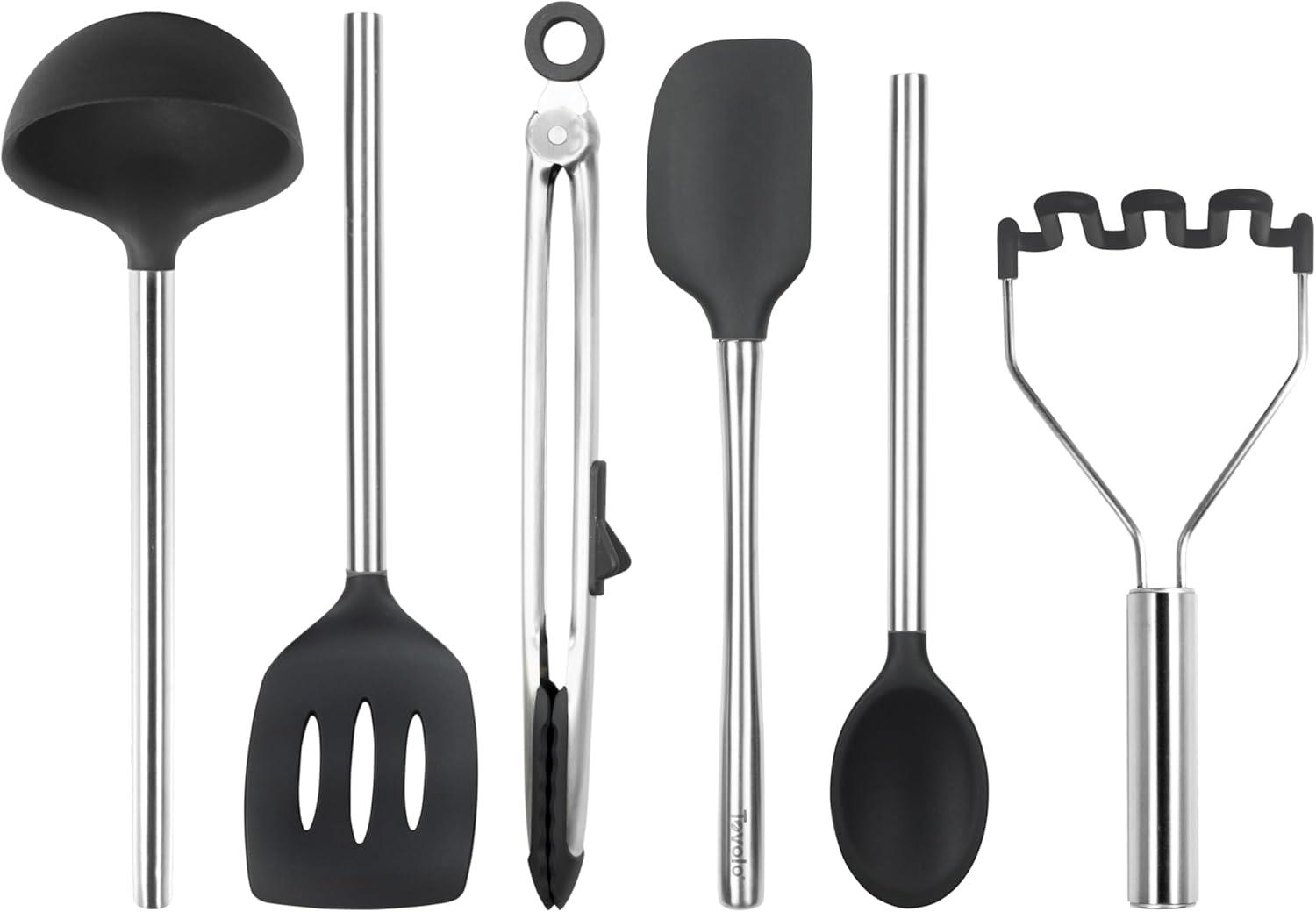 Tovolo Silicone Utensil Set of 6 - Black