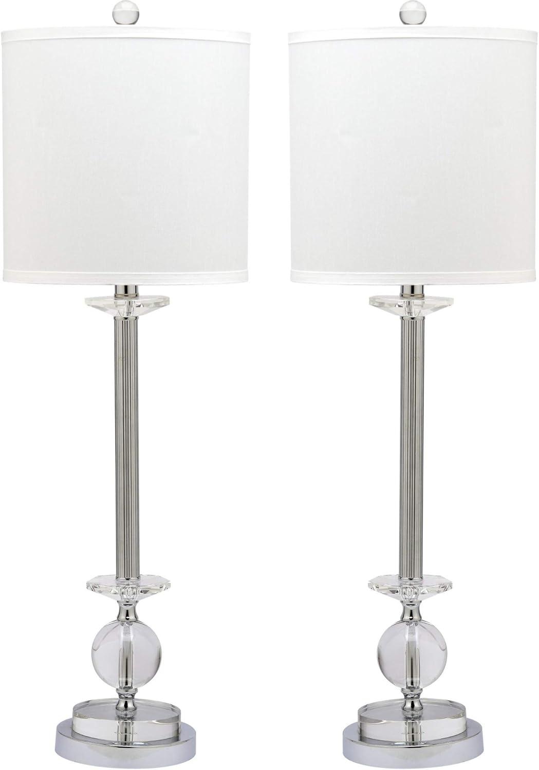 Marla Crystal Candlestick Lamp (Set of 2) - Clear - Safavieh