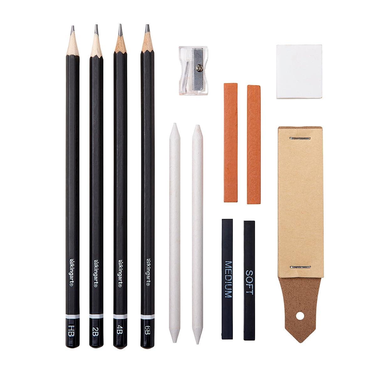 KINGART Sketch & Draw Set, 13 pc