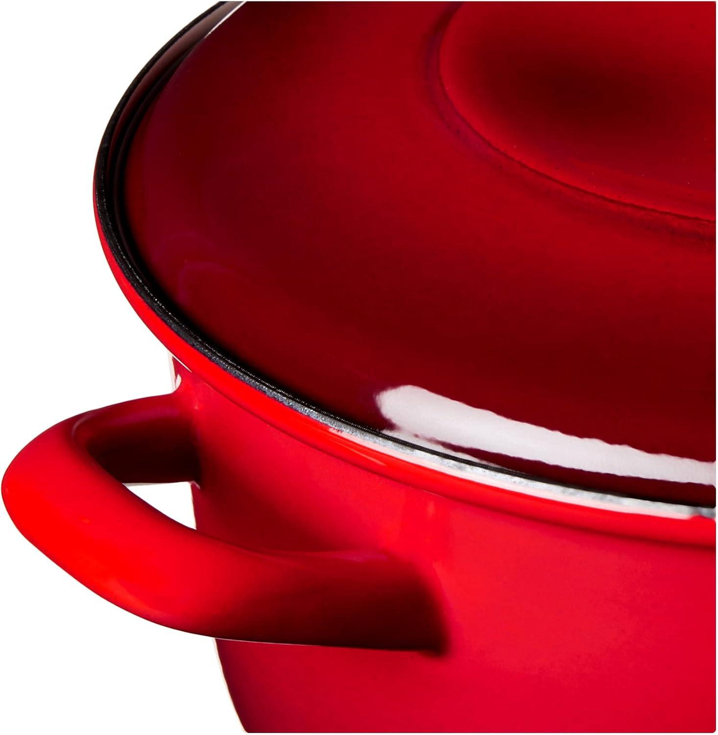 Merten and Storck Merten And Storck 7 Quarts Non-Stick Enameled Cast Iron Round Dutch Oven
